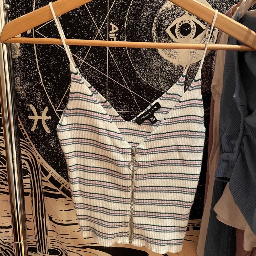 Pacsun Kendall & Kylie striped tank/cami top